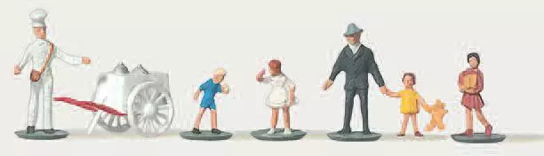 Set di 6 venditori di gelato e passanti - Merten 0272203 - N 1/160