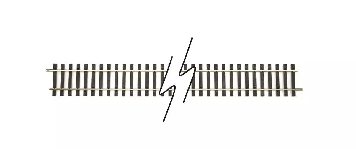 Binario rettilineo flessibile G4 - Lenz 45014 - O 1/43 - 2R - 914,4 mm