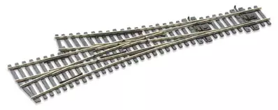 Aiguillage triplo 12° Peco SLE199 Electrofrog 273 mm codice 75 - R 610 mm - HO 1/87