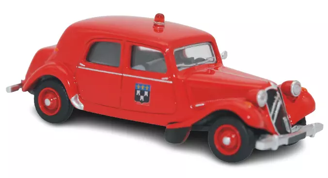 Carrozzeria Pompieri di Tours Citroën Traction 11B 1952 rouge SAI 6125 - HO 1/87