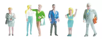 Set di 6 figure, uomini e donne SAI 330 - HO : 1/87