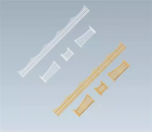 Recinzione da giardino con cancelli, 710 mm