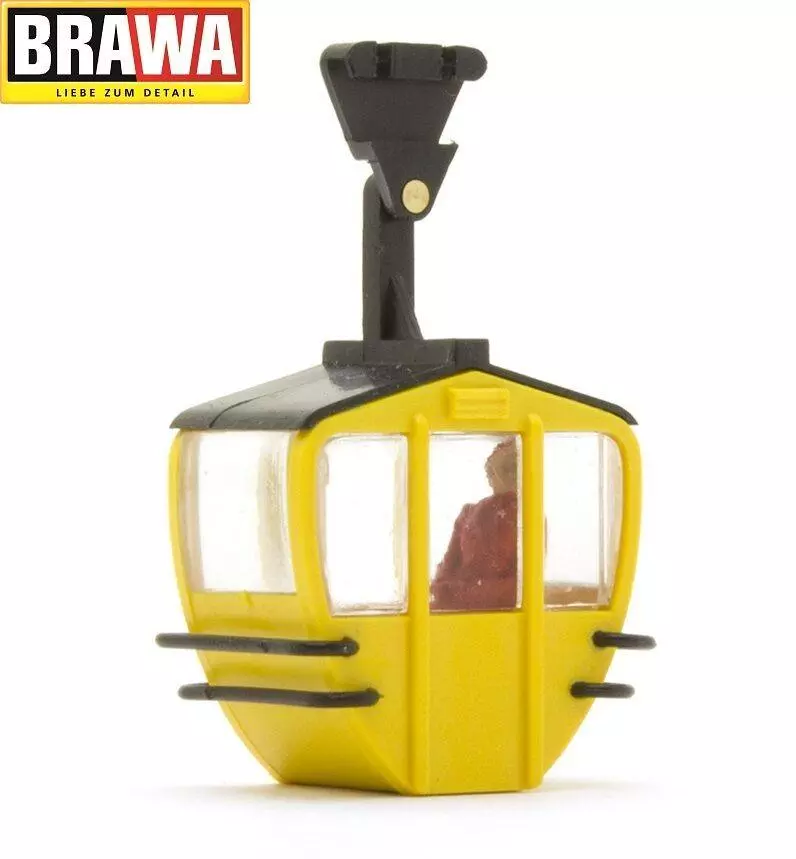 Cabina gialla della funivia - HO 1/87 - Brawa 6279