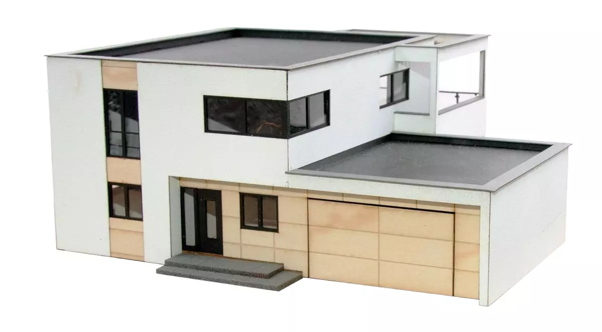 Villa moderne avec balcon KIBRI 38338 - HO 1/87 - Kit polyplate