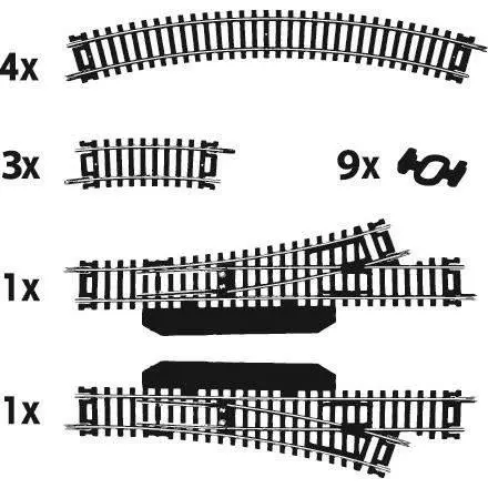 Set di binari N°1 MEHANO F101 - HO 1 : 87 - Codice 100