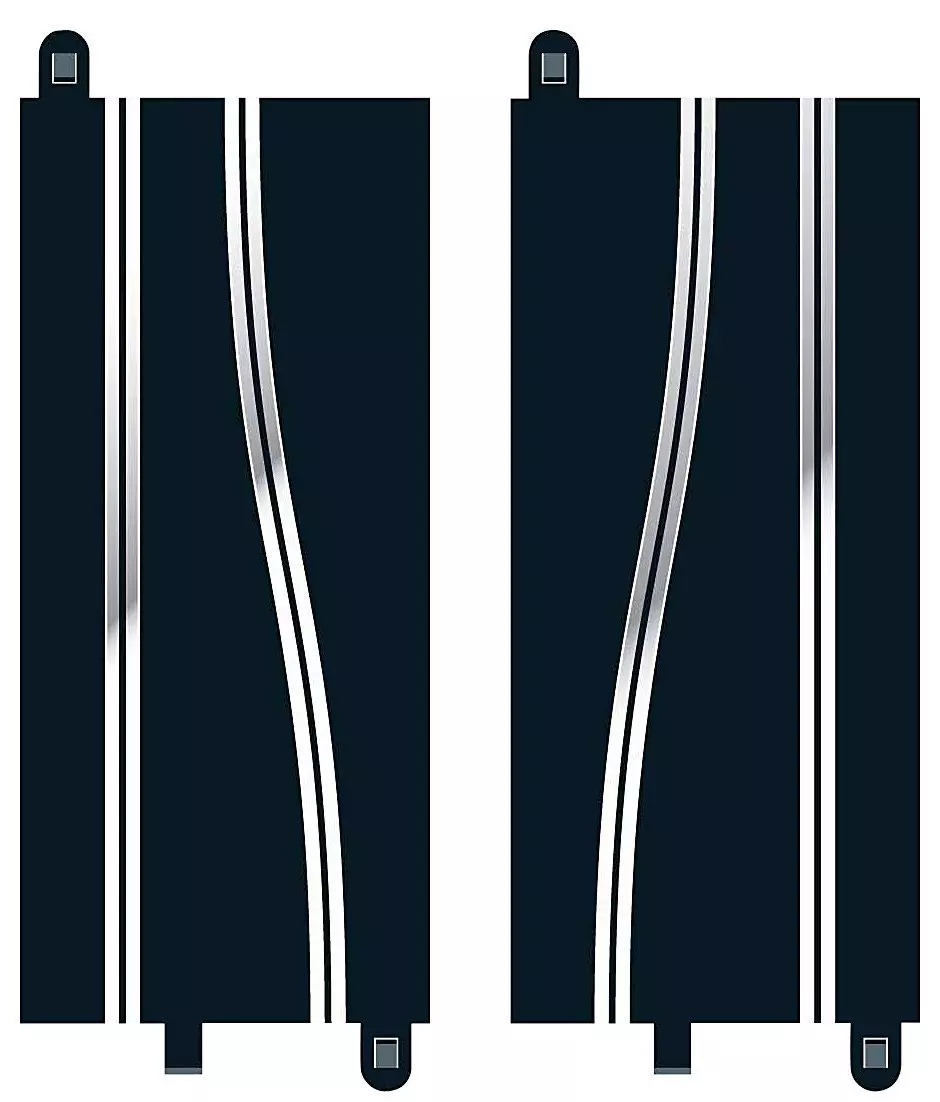 2 deflettori a linea retta - SCALEXTRIC C8246 - I 1/32 - 350 x 155 mm