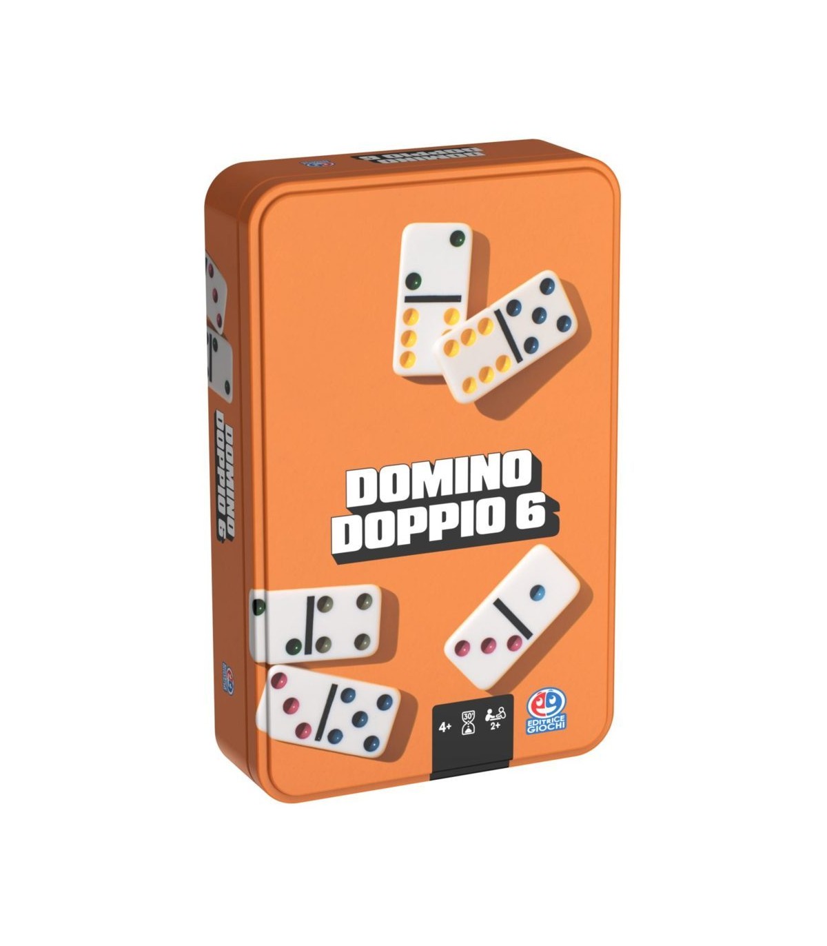 EG classici Domino da viaggio, in confezione metallo (H)