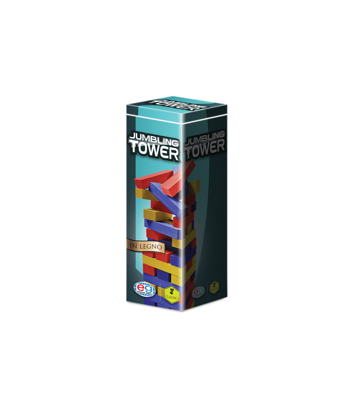 EG Classici - Jumbling Tower Colorata in Legno (H)