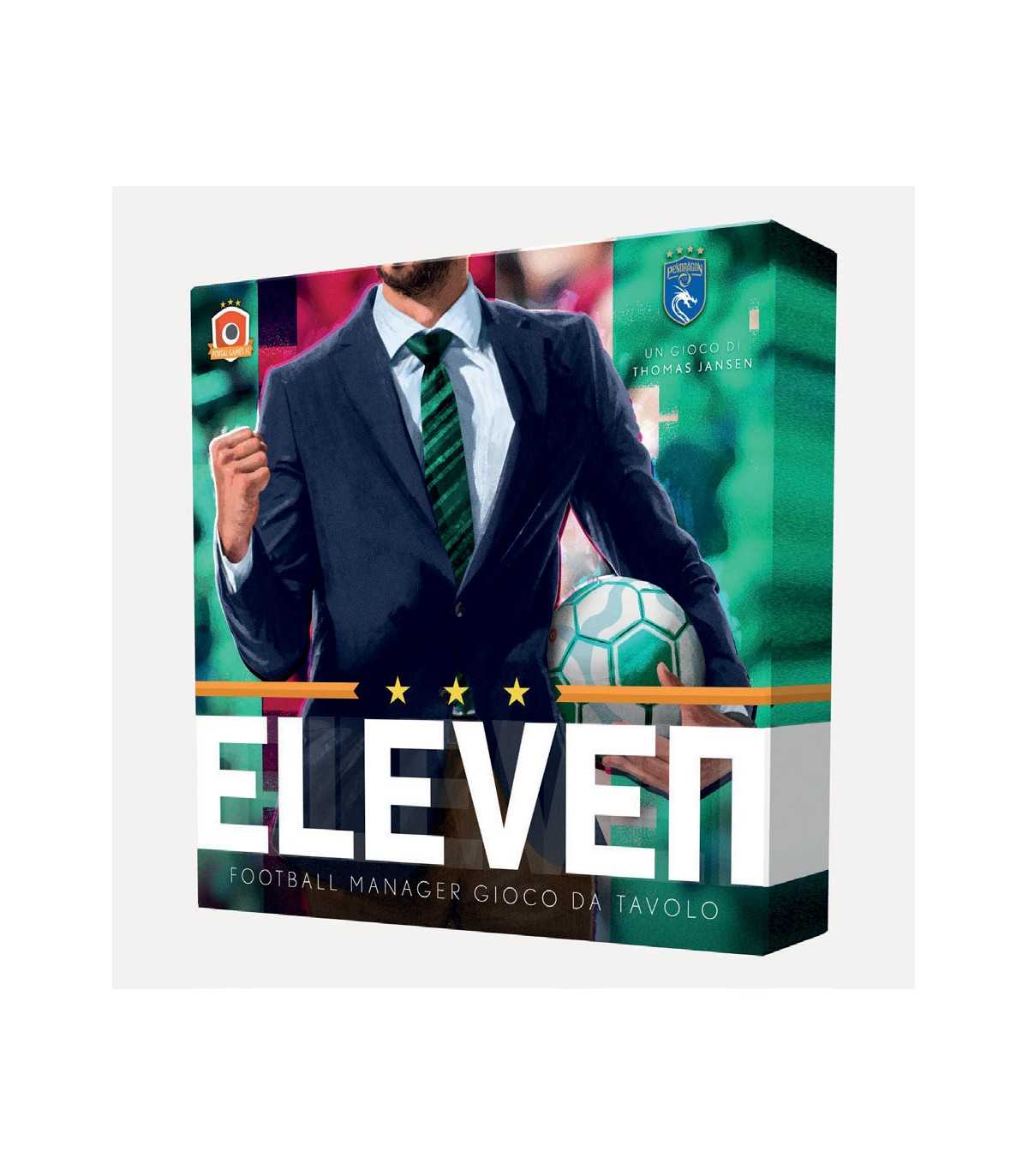 Eleven - Gamefound Edition | Gioco da Tavolo Strategico di Calcio | Pendragon | 1-4 Giocatori, 90 Minuti, 14+ Anni, GYF 7.4