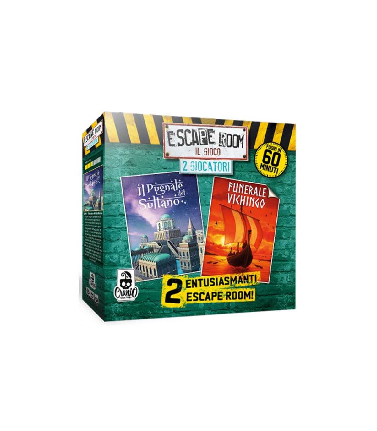 Escape Room 2 Giocatori: Il Pugnale del Sultano/Funerale Vichingo - Gioco Cooperativo di Puzzle e Deduzione, 60 Minuti di Avvent