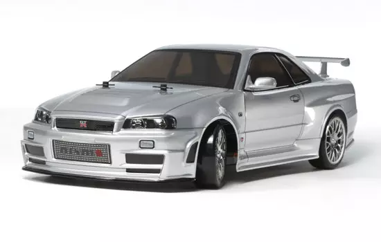 Voiture électrique - RC Skyline GT-R R34 drift en KIT - Tamiya 58605 - 1/10