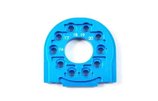 Supporto motore in alluminio per TT02 - T2M/Tamiya 54558 - Tutte le scale