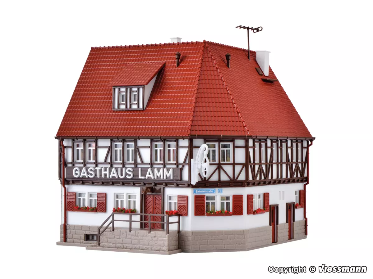 Modello Ristorante Vollmer 43645 - HO 1:87 - 142 x 132 x 140 mm