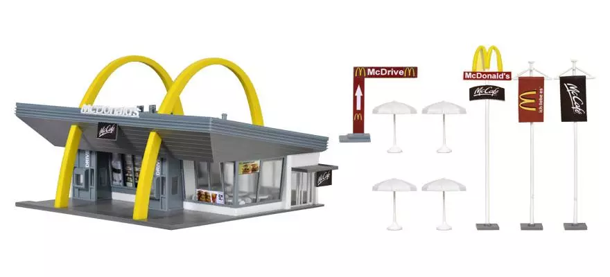Ristorante McDonald's con McDrive Vollmer 43634 - HO : 1/87 - 176 x 158 x 98 mm