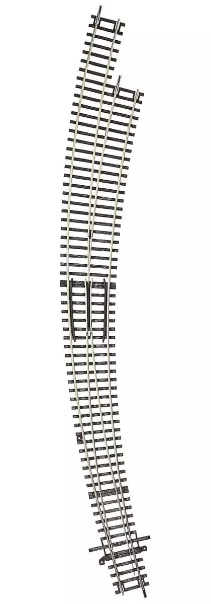 Interruttore curvo lungo e diritto BWr9/10 R9 826,4 mm 30° ROCO 42477 - HO 1/87 - Codice 83