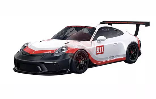 Auto elettrica - Porsche 911 GT3 Cup bianca RTR - T2M RS75900 - 1/24