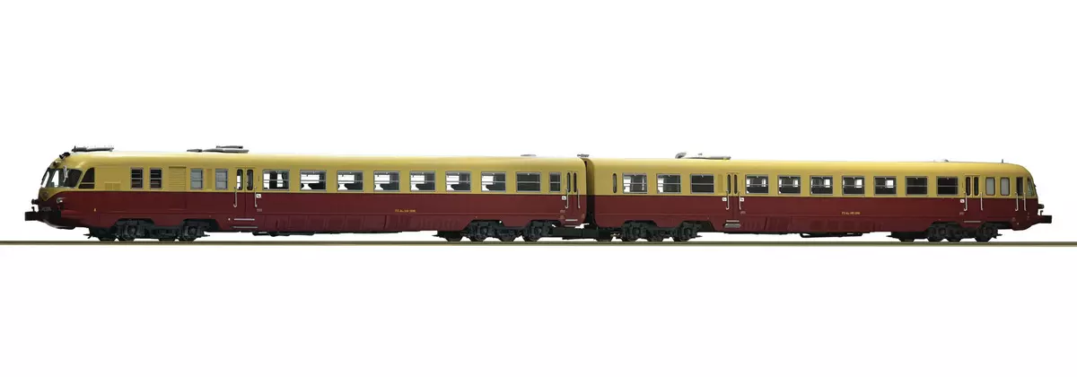 Automotrice diesel Aln 460/448 DC - rosso e crema - Roco 73176 - HO 1/87 - FS