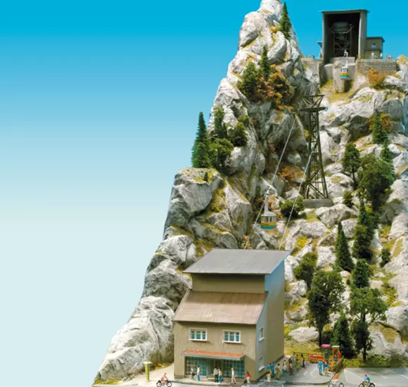 Tranvia "Nebelhorn" con 2 cabine Brawa 6340 - HO : 1/87 - EP III