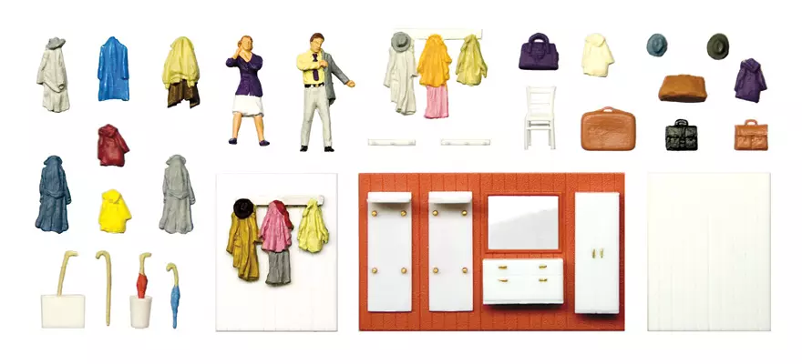 Una coppia che si veste nel camerino - PREISER 10658 - HO 1/87