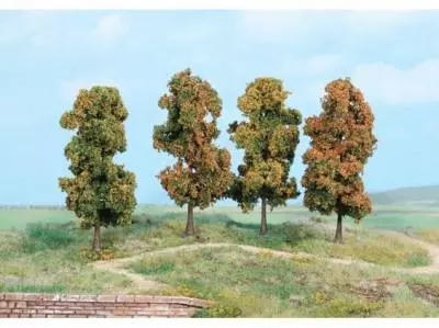 Confezione da 4 alberi autunnali da 11 cm