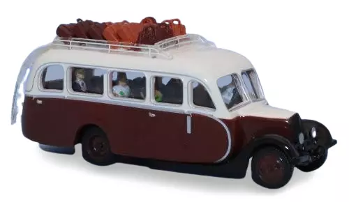 Carrozza Citroën vU23 marrone e avorio - SAI 1610 - HO 1/87