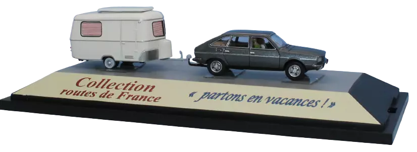 Renault 20 con caravan ERIBA Pan - SAI 1834 - HO 1/87th
