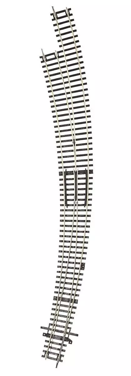 Interruttore curvo lungo sinistro BWl9/10 R9 826,4 mm 30° ROCO 42476 - HO 1/87 - Codice 83