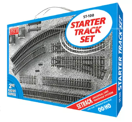Set di binari e scambi Peco ST100 - HO: 1/87 - Codice 100