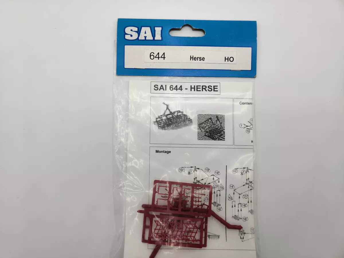 Kit di diversi erpici rossi SAI 644 - HO 1/87