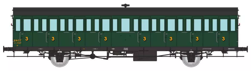 Voiture à portières latérales - voitures voyageurs sud ouest