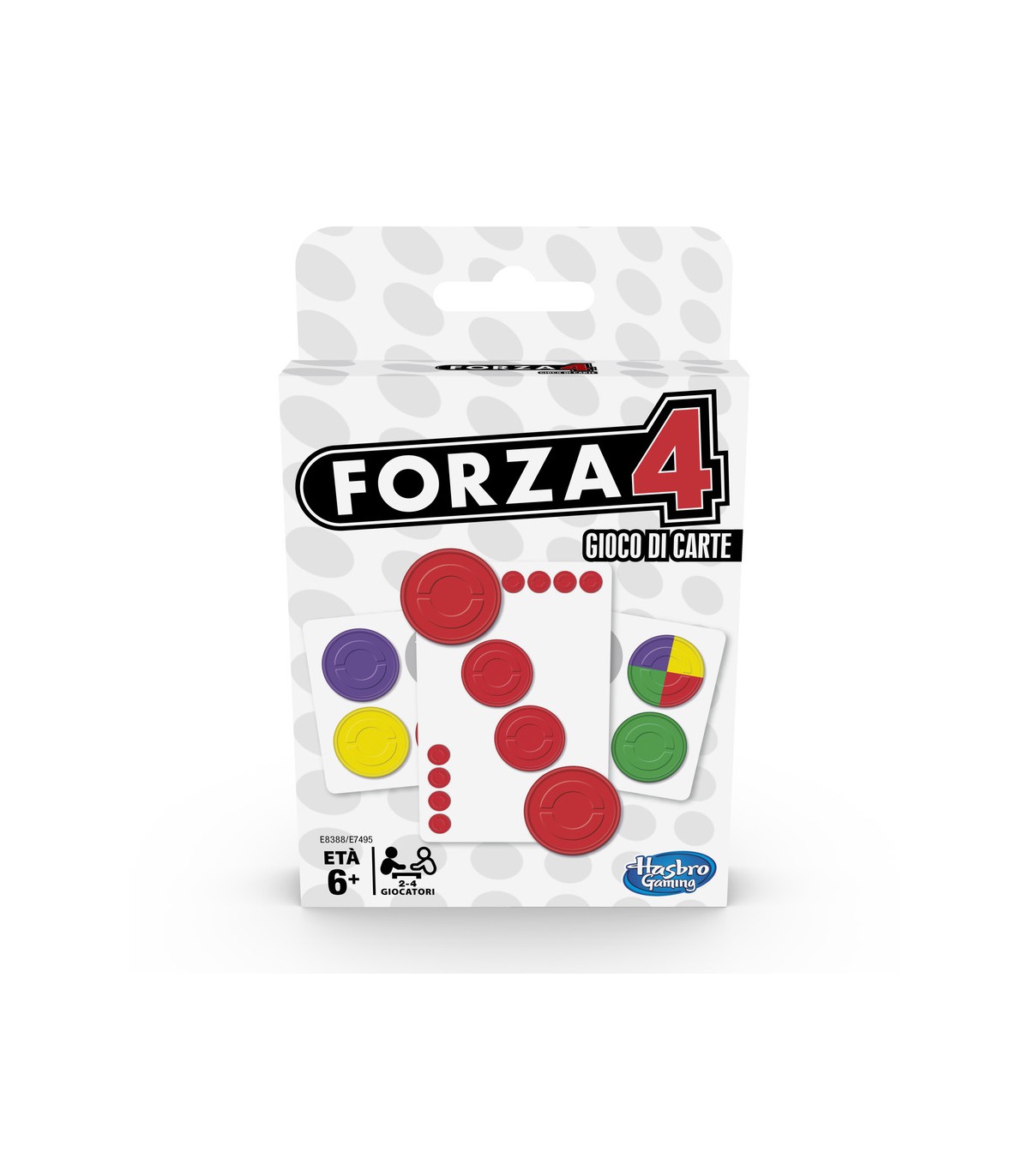 Forza 4 Il Gioco di Carte - Divertimento per Famiglie, Strategia e Competizione per Bambini dagli 8 Anni, Gioco Portatile e Coin