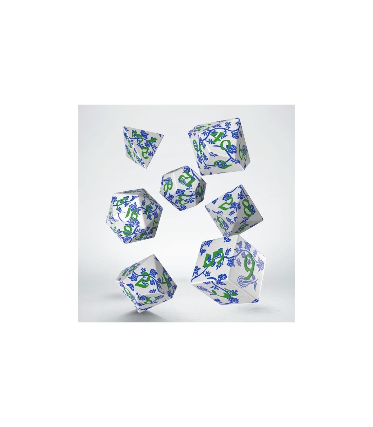 Full Art Dice Set - Porcelain