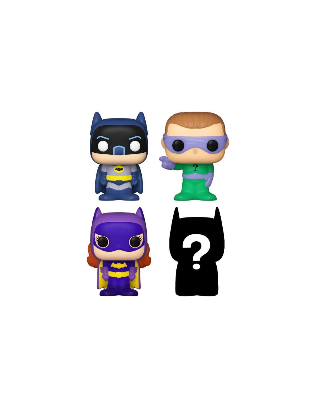 FUNKO BITTY POP 4 PACK DC BATMAN 1966 ADAM WEST MINI FIGURE NEW
