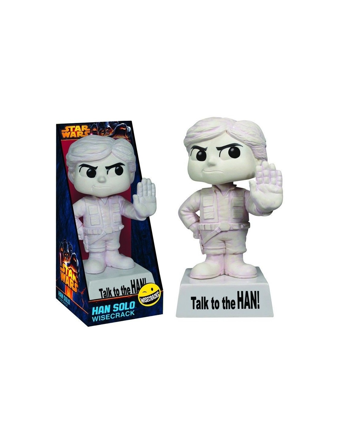 FUNKO BOBBLE HEAD KNOCKER STAR WARS HAN SOLO WISECRACKS NEW NUOVO