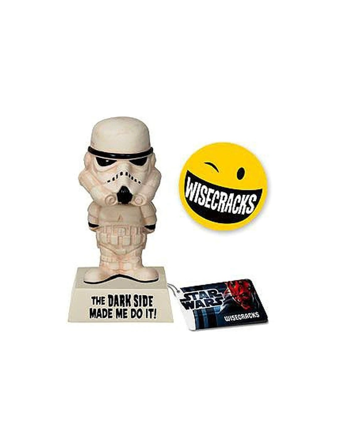 FUNKO BOBBLE HEAD KNOCKER STAR WARS STORMTROOPER DARK SIDE WISECRACKS NEW