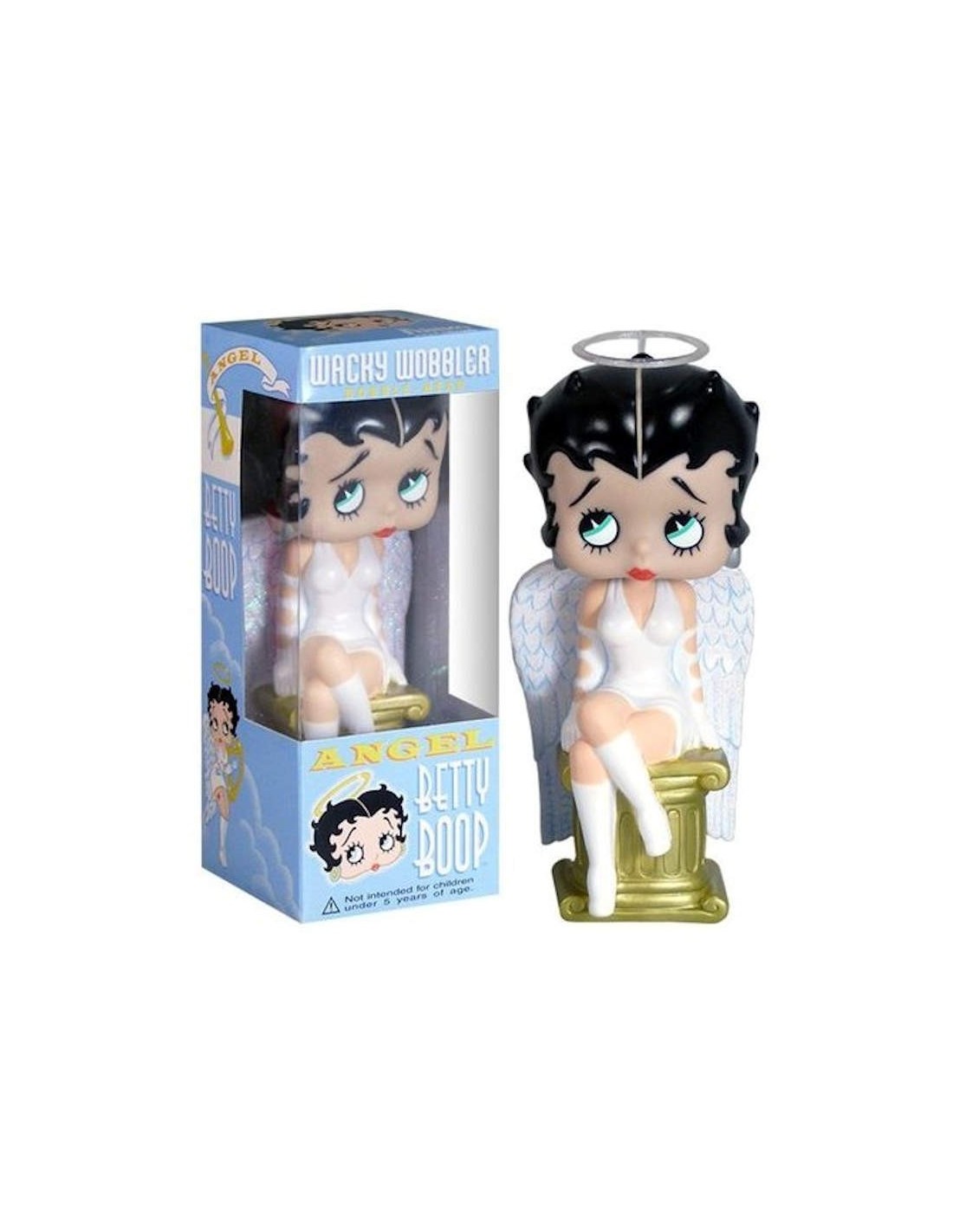 FUNKO BOBBLE HEAD KNOCKER WACKY WOBBLER BETTY BOOP ANGEL FIGURE NEW!!