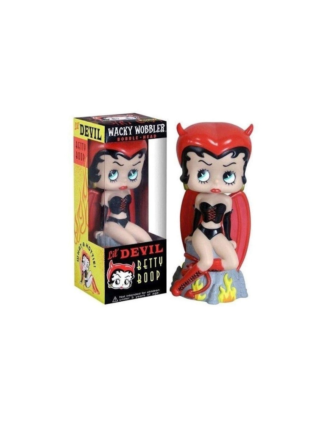 FUNKO BOBBLE HEAD KNOCKER WACKY WOBBLER BETTY BOOP DEVIL FIGURE NEW!!