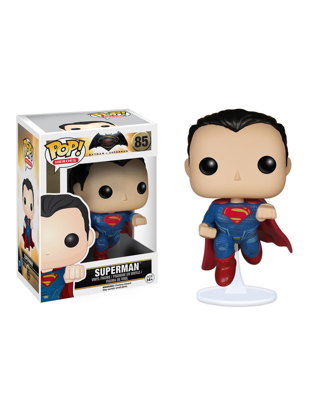 FUNKO BOBBLE HEAD POP CULTURE DC BATMAN VS SUPERMAN SUPERMAN VINYL FIGURE NEW