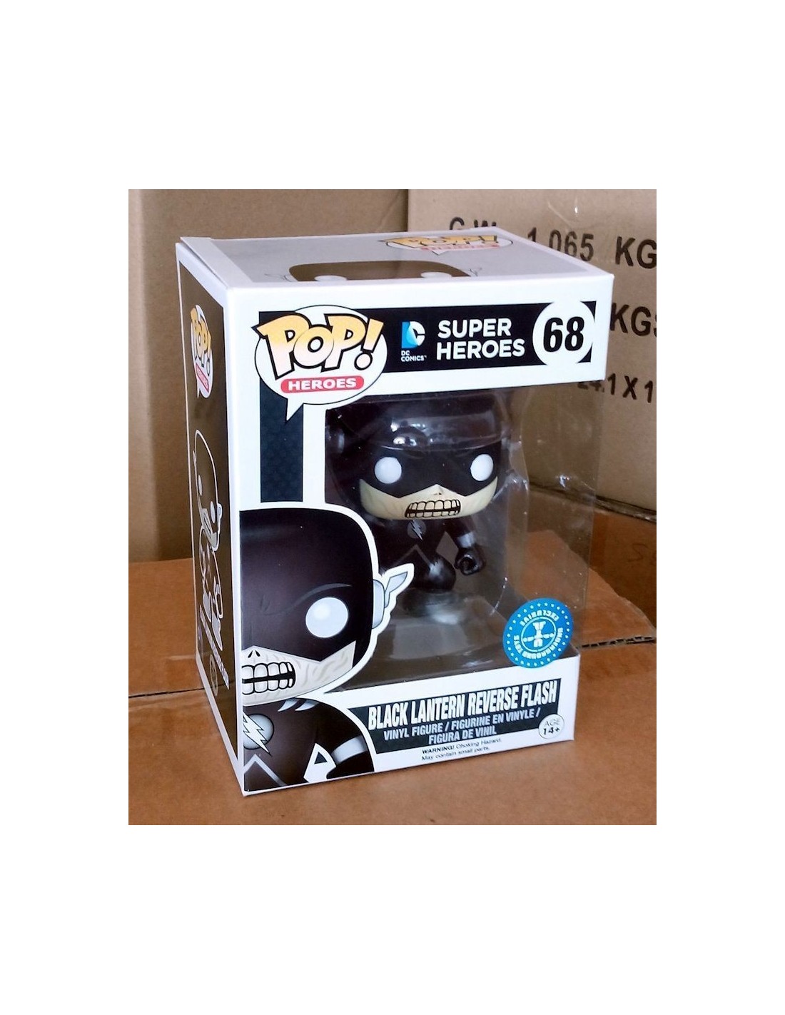 FUNKO BOBBLE HEAD POP CULTURE DC COMICS BLACK LANTERN REVERSE FLASH EXCLUSIVE