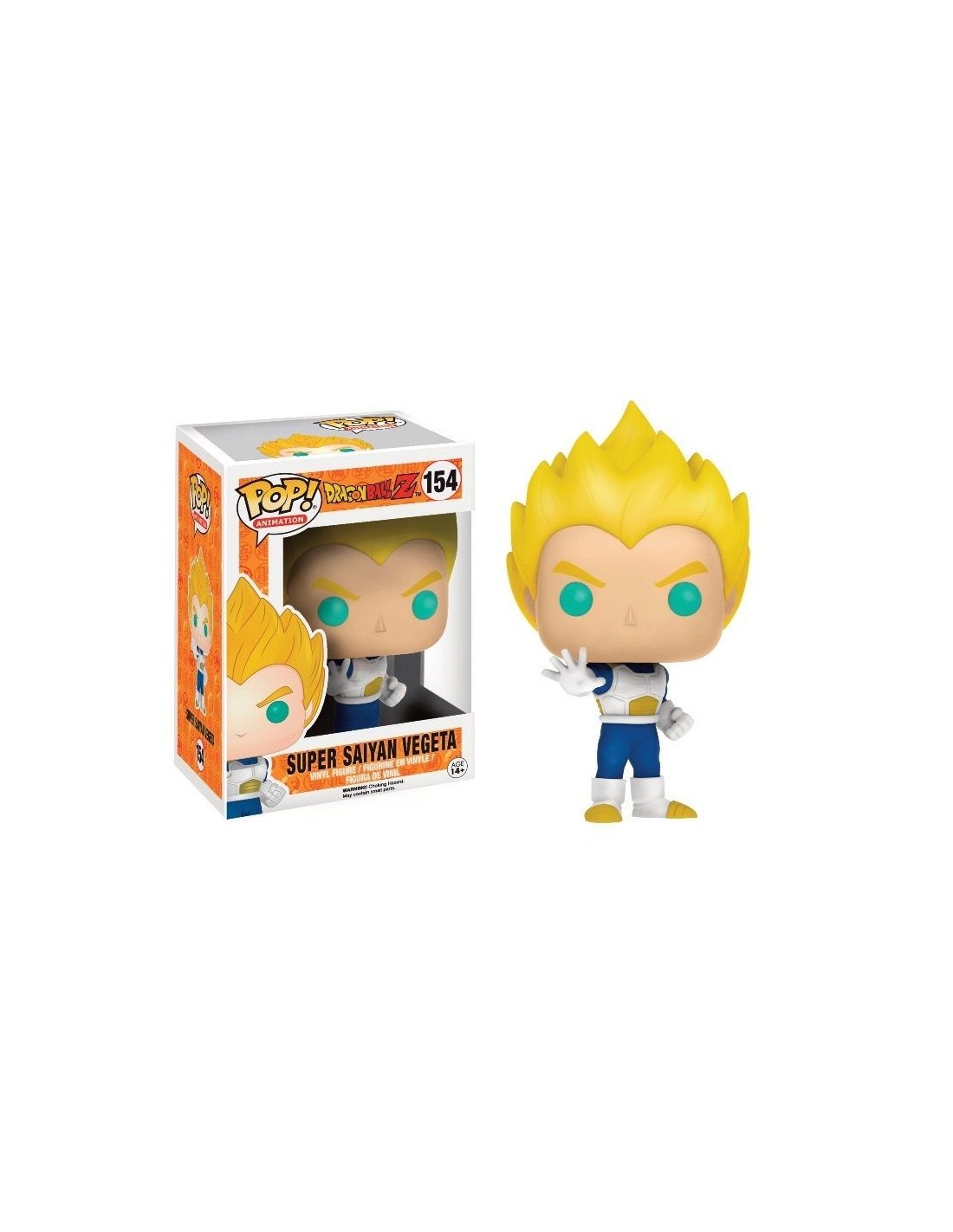 FUNKO BOBBLE HEAD POP CULTURE DRAGONBALL Z SUPER SAIYAN VEGETA FIGURE NEW!