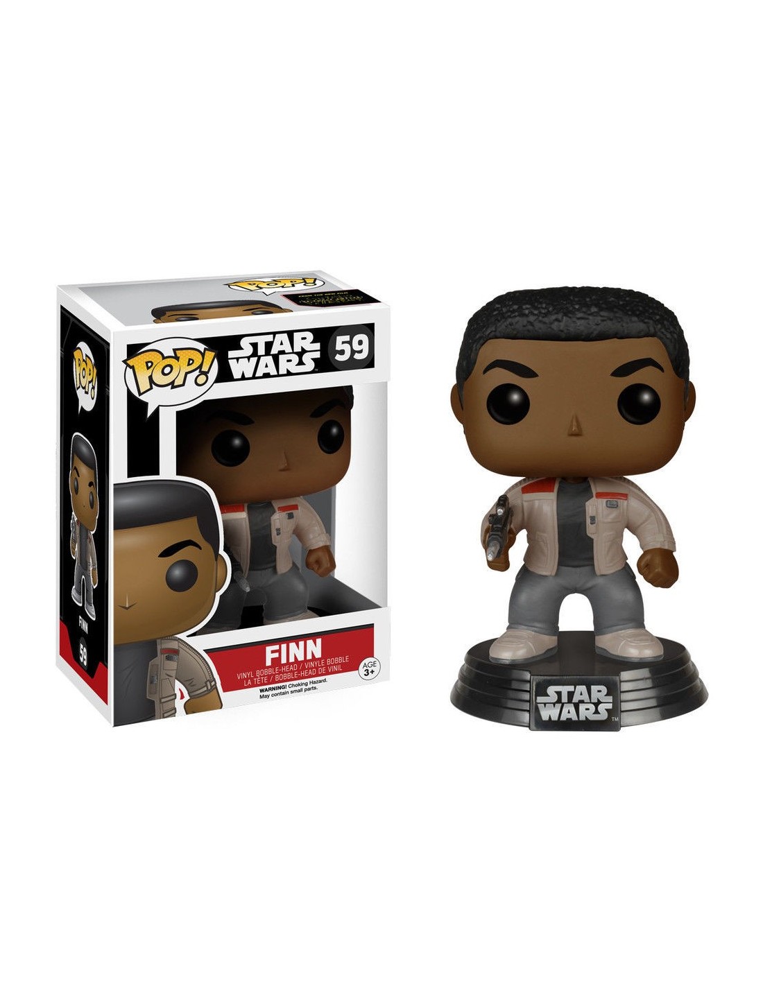 FUNKO BOBBLE HEAD POP CULTURE STAR WARS 7 FORCE AWAKENS FINN FIGURE NEW!