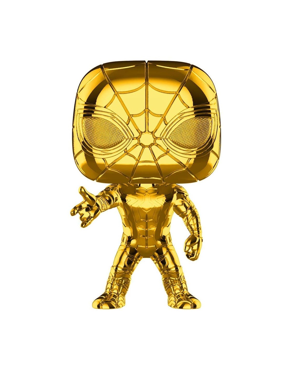 FUNKO BOBBLE HEAD POP MARVEL ANNIVERSARY CHROME IRON SPIDER FIGURE NEW!