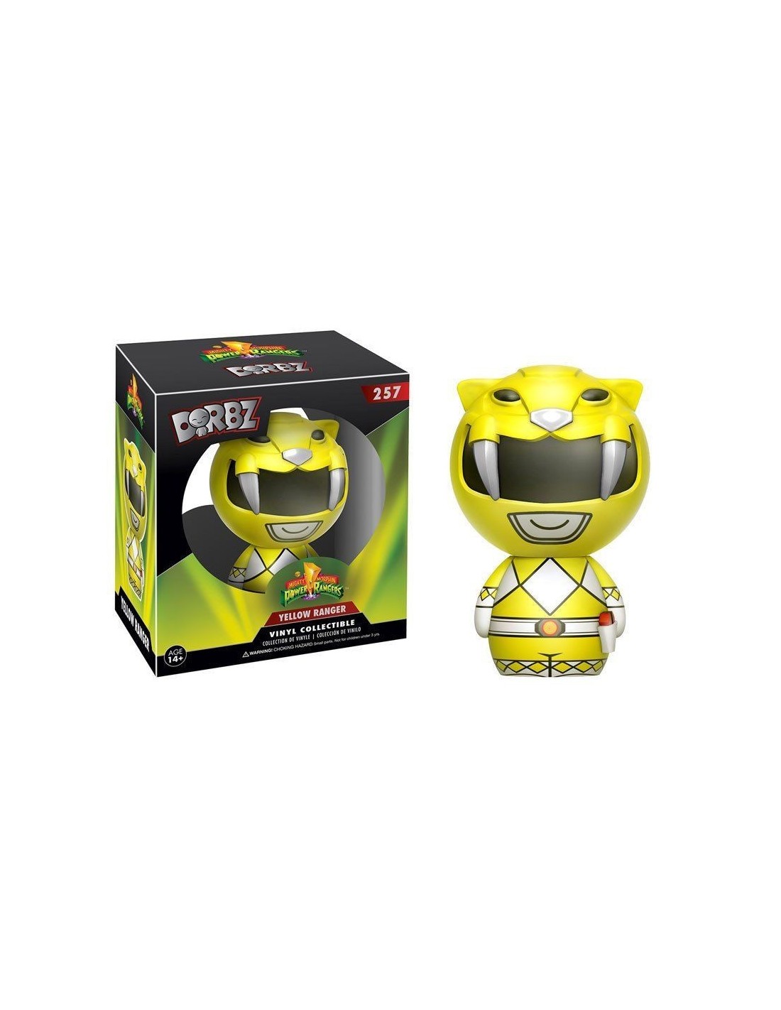 FUNKO VINYL SUGAR DORBZ DESIGN TOYS POWER RANGERS YELLOW FIGURE NEW!