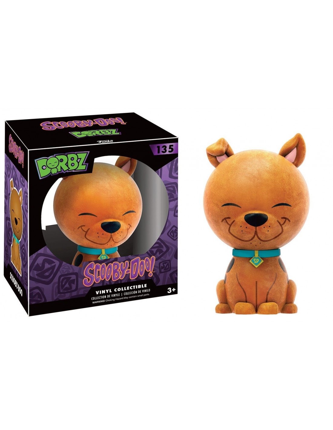 FUNKO VINYL SUGAR DORBZ DESIGN TOYS SCOOBY DOO FLOCKED FIGURE NEW!