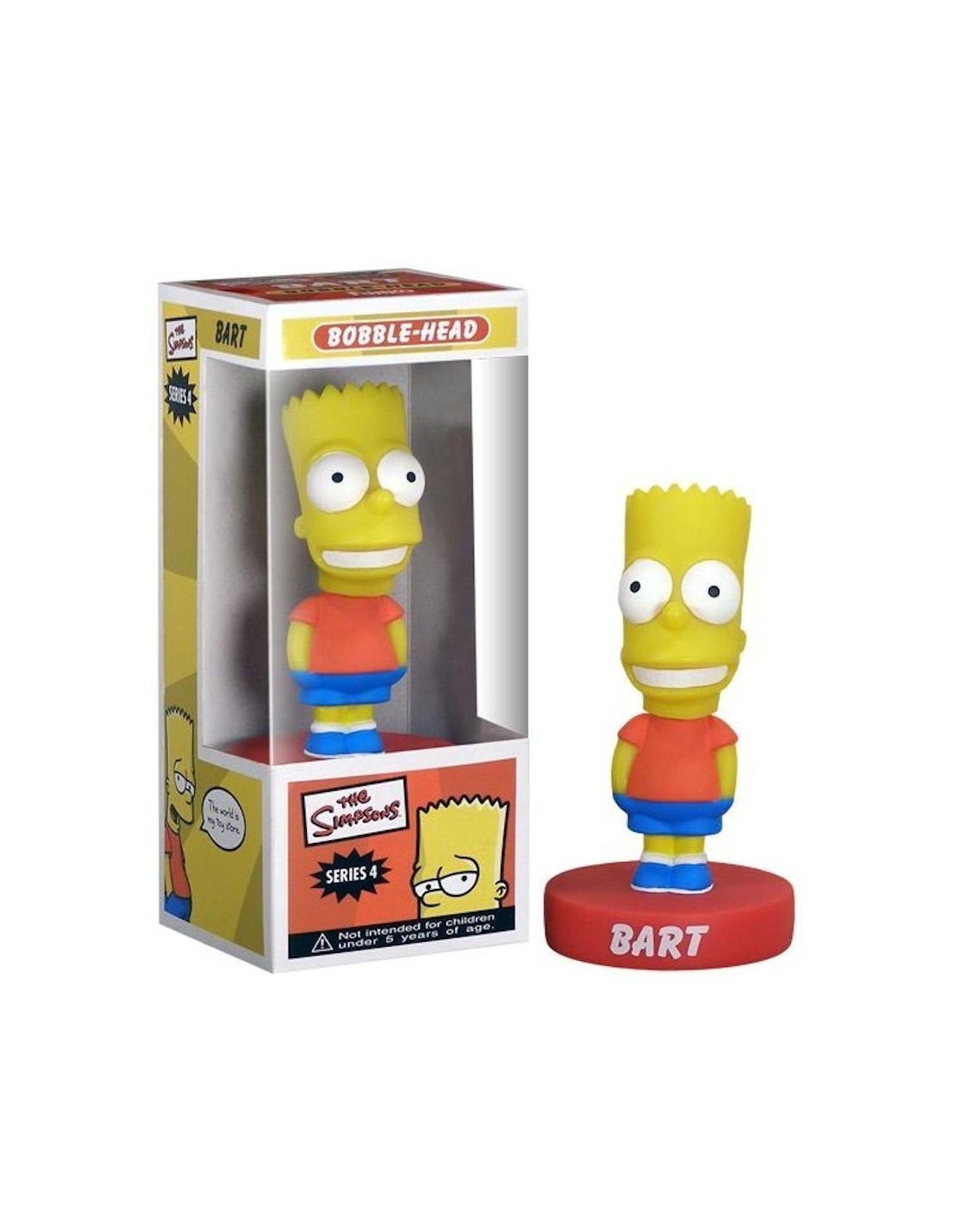 FUNKO WACKY WOBBLER BOBBLE HEAD 15 CM THE SIMPSONS BART NEW IN BOX!!