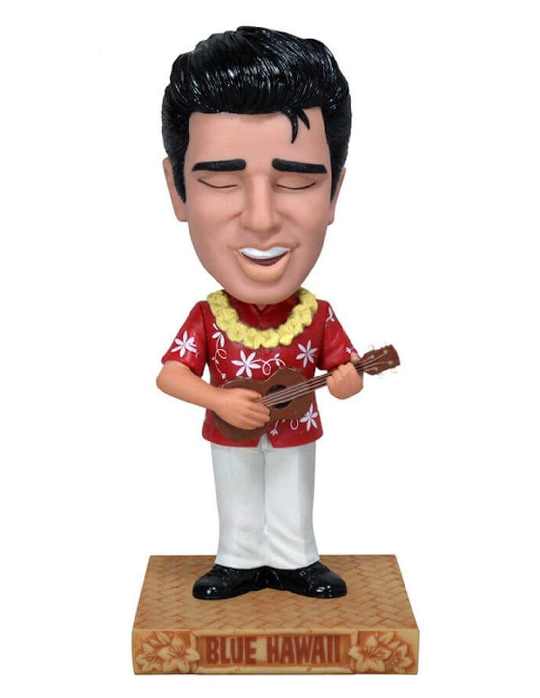 FUNKO WACKY WOBBLER ROCK MUSIC BOBBLE HEAD ELVIS BLUE HAWAII NEW! NUOVO