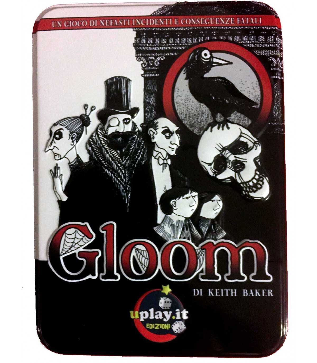 Gloom - Gioco di Carte Strategico e Umoristico per 2-4 Giocatori, Sviluppato da Keith Baker, Età 13+, 60 Minuti di Divertimento