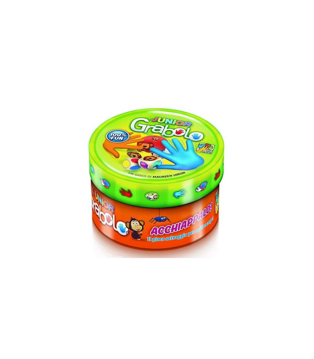 Grabolo Junior - Gioco Educativo per Bambini dai 4 Anni, Divertimento Familiare, Velocità e Memoria per 3-5 Giocatori