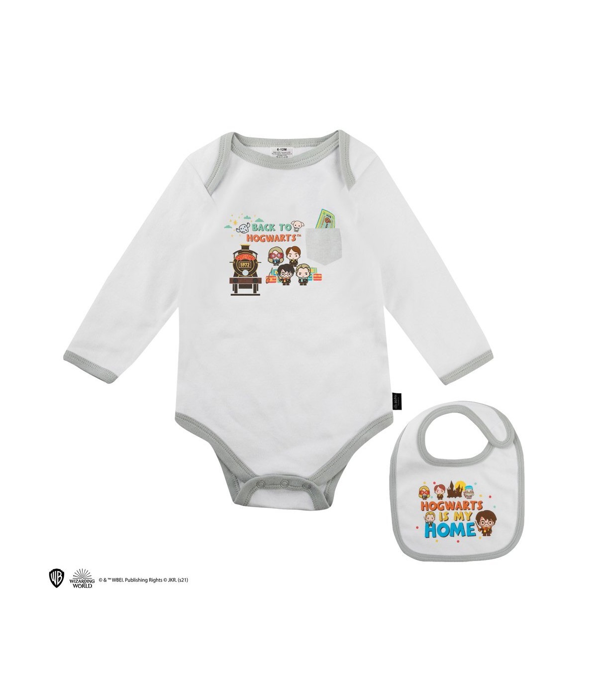 Harry Potter - Body Bebé con Bavaglino: Hogwarts