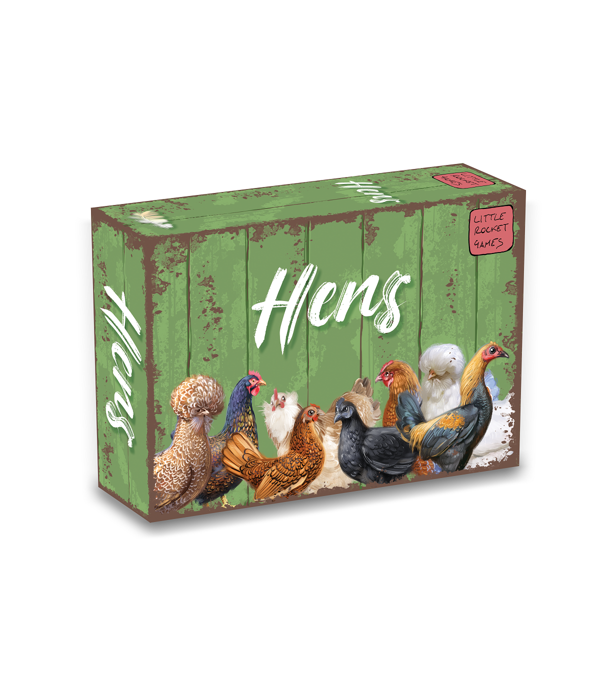 Hens - Gioco di Carte Strategico di Allevamento Galline per Famiglie e Amici, 1-4 Giocatori, 15 Minuti di Divertimento